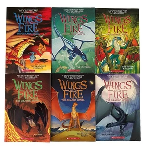 Wings of Fire - Graphic Novels Books 1-6 Scholastic 1 2 3 4 5 6 Paperback G-VGC - Picture 1 of 16