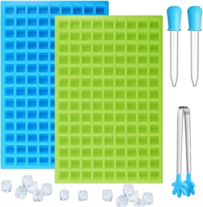 2Confezioni 126 Cavità Mini Stampi Quadrati Silicone per Caramelle Dure Cioccolato Gommoso - Foto 1 di 11