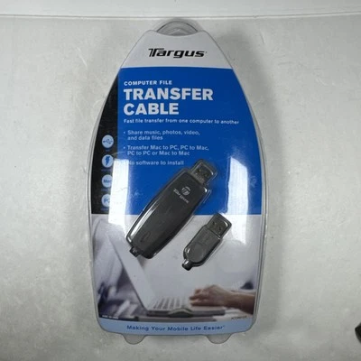 NEW Targus File Transfer Cable MAC & PC Compatible USB 2.0 Model ACC9601US - Image 1 of 4