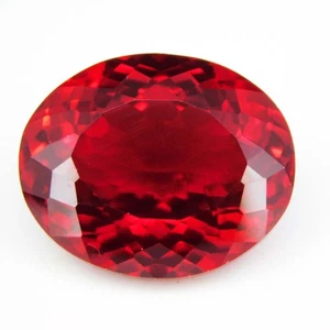 34.60 Ct Natural Certified Blood Red Ruby Oval Gem Stunning Quality Mozambique - Picture 1 of 4