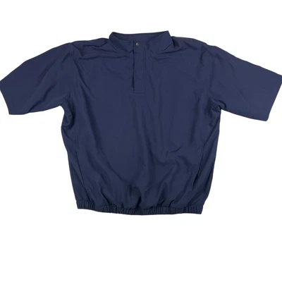 Gear For Sports Pullover Mens Large Elastic Hem Half Snap Navy Windbreaker - Image 1 of 4