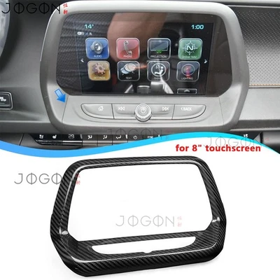 Cubierta de cuadro de navegación media de carbono real para Chevrolet Camaro SS LT ZL1 LS 16+ Foto 1 de 4