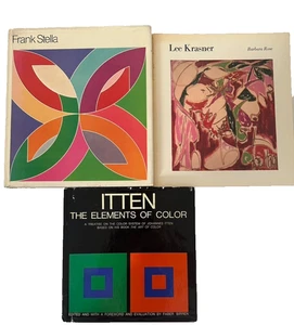 Art Book Lot – Frank Stella(MoMA), Lee Krasner(BarbaraRose),Itten Elements Color - Picture 1 of 7