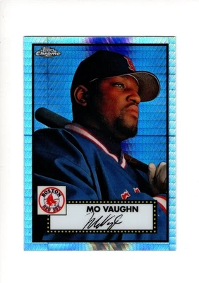 2021 Topps Chrome P.A. Baseball Mo Vaughn PRISM REF UNLIMITED SHIPPING FOR $4.00 - Image 1 of 2