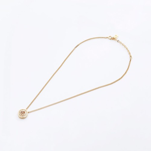 Collana Christian Dior CD logo strass oro WS11493