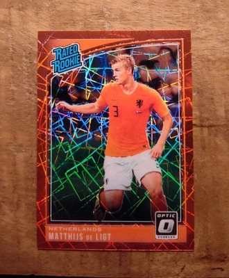 2018-19 Donruss Optic Matthijs de Ligt RC Red Velocity Prizm /50 #195 🍒 - Image 1 of 2