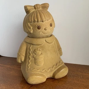 VTG Poppy Trail CA Gingerbread Girl Cookie Jar Collectible Christmas Doll - Picture 1 of 12