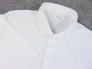 Collars & Co Uomo XL Polo Bianca Alta Elasticizzata - Foto 1 di 8