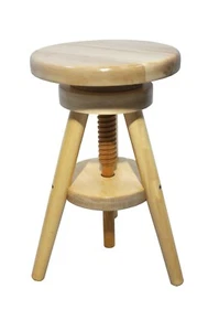 Hocker Massiv Schemel Stuhl Sitz Sitzmöbel Buche Drehhocker Barhocke 52-70cm Neu - Bild 1 von 17