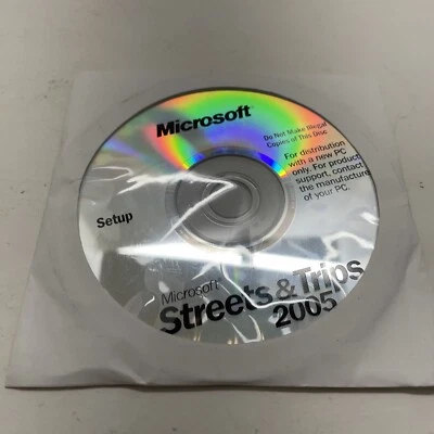 Microsoft Streets & Trips 2005  2-disk Cd Rom - Image 1 of 2