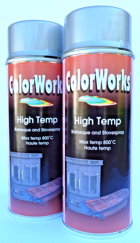 (26,86€/L) 2x 400 ml MOTIP® DUPLI Auspufflack silber Hitzefest-Spray 800°C - Bild 1 von 1