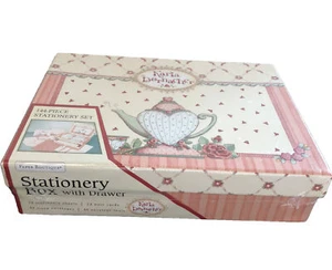 Karla Dornacher Teapot and Floral Design Stationery and Keepsake Box 144 Pieces - Picture 1 of 6