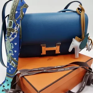 HERMÉS CONSTANCE ELANE BLUE IZMIR PALLADIUM HARDWARE - Bild 1 von 11