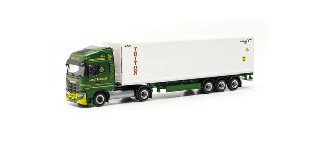 Herpa 317146 - 1:87 Iveco S-WAY Lng Container -trattore " Ancotrans/Triton " - Immagine 1 di 1