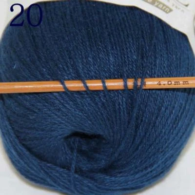 销售 1BallsX50gr 超纯貂羊绒裹巾手工针织羊毛钩针编织 20 — 第 1/4 张图片