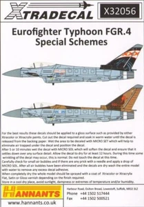X32056 Xtradecal 1:32 BAe Eurofighter Typhoon FGR.4 Special Display Schemes - Picture 1 of 4