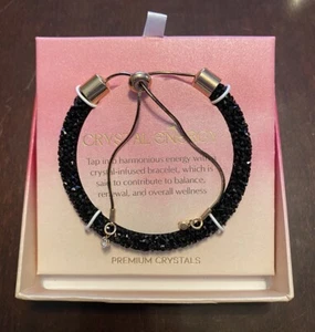 Pulsera de Energía de Cristal con Cristales Premium ��Negro ��-- Nueva - Imagen 1 de 3