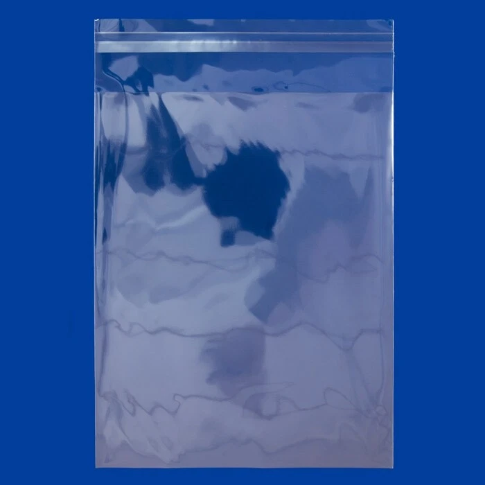 8" x 10"  Clear Self Adhesive Resealable Cellophane Poly OPP Bags 8x10 - 100 Pcs - Image 1 of 1