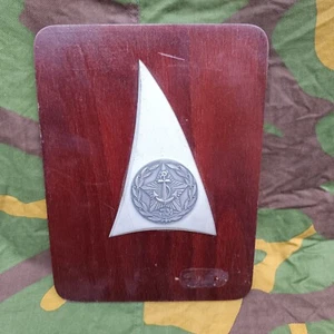 JRM Yugoslav Navy Plaque with wood base - Picture 1 of 6
