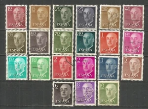 ESPAÑA GENERAL FRANCO EDIFIL NUM. 1143/1163 SERIE COMPLETA USADA - Imagen 1 de 1