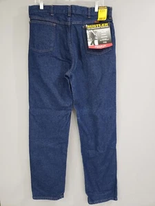 New Rustler Jeans Mens 36x32 Blue Regular Fit Straight Leg Workwear Heavyweight - Picture 1 of 5