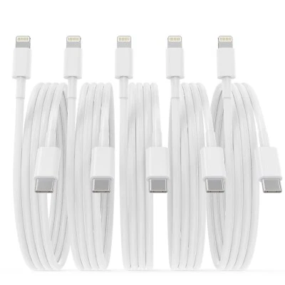 5X Anker USB C to Lightning Cable 1M Apple MFi-Certified for iPhone 13/12/11 NEW - Image 1 of 4