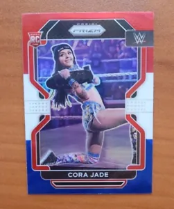 Cora Jade 2022 Panini Prizm WWE Red White Blue Prizm Rookie Card #188 RC - Picture 1 of 1