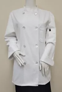 Red Kap Eight Knot Button Chef Coat with Thermometer Pocket Medium RG - Picture 1 of 6