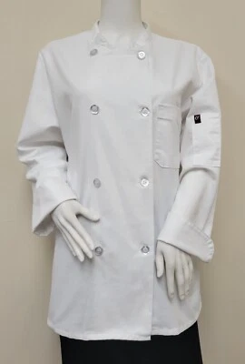 Red Kap Eight Knot Button Chef Coat with Thermometer Pocket Medium RG - Image 1 of 4