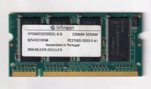 Infineon, Model: HYS64D32020GDL-6-B, 256 MB, PC2700 (DDR-333) - Picture 1 of 2