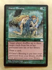 Gaea's Blessing-mtg weatherlight wth uncommon Excellent (EX)