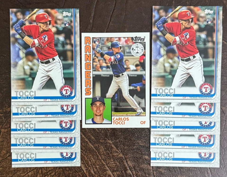 Carlos Tocci 2019 TOPPS SERIES 2 ROOKIE LOT x 11 -  TEXAS RANGERS 🔥 - Image 1 of 1