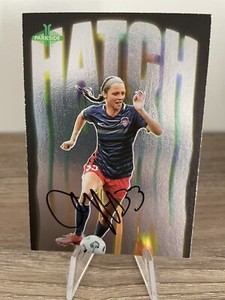Ashley Hatch SIGNED 2021 Parkside HYPED Insert NWSL Card Washington Spirit USWNT