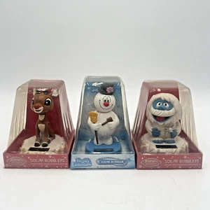 Rudolph the Red Nose Reindeer, Frosty the Snowman, & Abominable Solor Bobblers - Picture 1 of 4