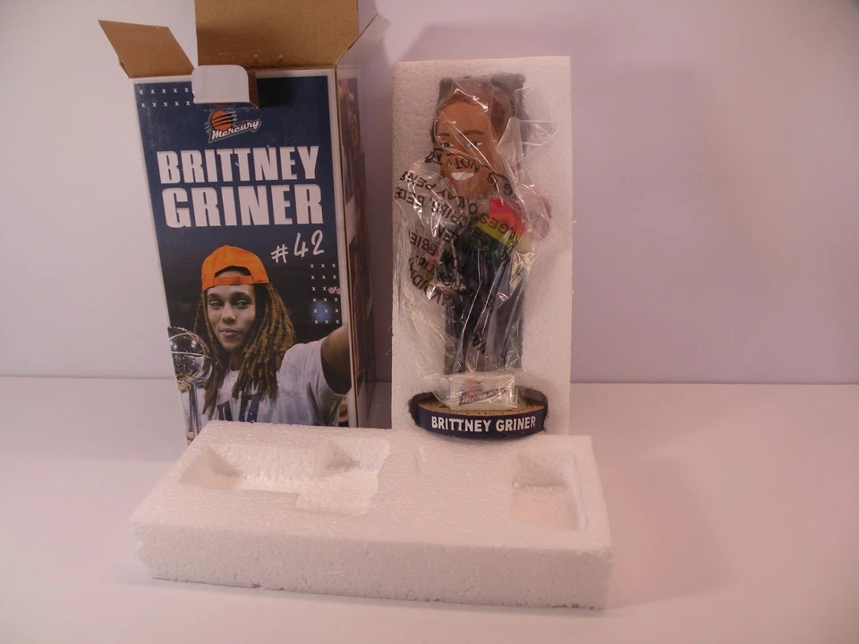 Phoenix Mercury Brittney Griner #42 Rainbow Flag Be Heard Bobblehead B - Image 1 of 3