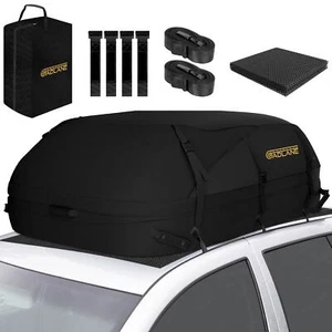 GADLANE Cargo Carrier Bag 15 Cubic Feet Rooftop Rack Box Waterproof Car Black - Picture 1 of 7