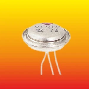 LOTE DE 2 TRANSISTORES NPN DE SILICIO SOVIÉTICO 2T301G 150mW 10mA - Imagen 1 de 2