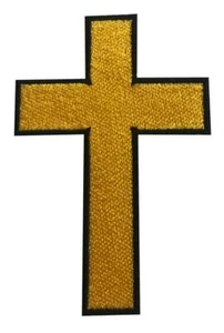 CHRISTENKREUZ Bügelbild PATCH bestickt KRUZIFIX JESUS BIKER Neu alle Farben  - Bild 1 von 7