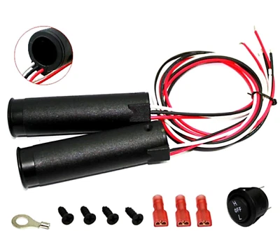 SPI Screw-On Snowmobile Heated Grips Kit  Polaris Ski-doo Arctic Cat 7/8" - Image 1 of 4