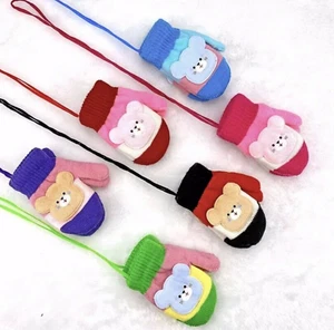 Adorable Toddler Mittens Gloves - Girls Knitted Gloves in Multiple Colours - Picture 1 of 6