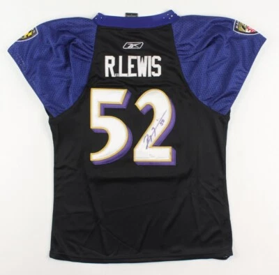 RAY LEWIS SIGNED CUSTOM JERSEY - BALTIMORE RAVENS - JSA CERTIFIED - NFL - HOT! - Image 1 of 2