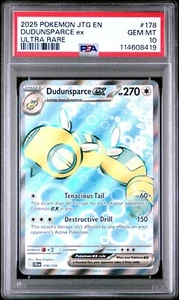 Dudunsparce ex (178/159) Ultra Rare - 2025 Pokémon TCG: JTG - PSA 10 GEM MT - Bild 1 von 2