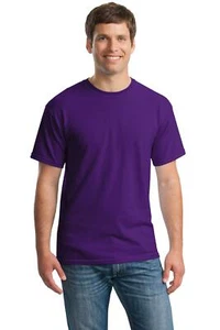 Gildan G500 Mens Short Sleeve Heavy Cotton Crew Neck Stylish Solid Plain T-Shirt - Picture 1 of 70