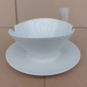 Rosenthal Porcelain Sauce Terrine with Plate White Tableware Rarity Very Good ✅✅✅✅ - Picture 1 of 8