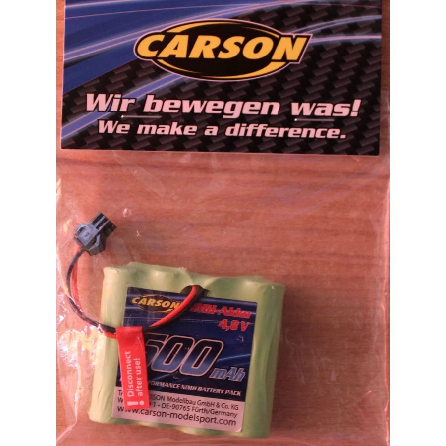 Carson 608247 NiMh-Akku 500mAh 4,8Volt JST 500608247 - Bild 1 von 1