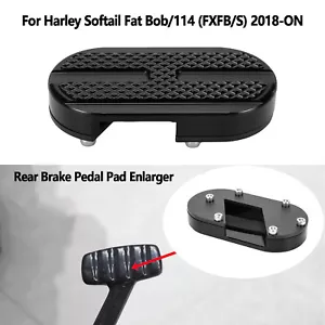 Pedales de freno trasero aumento para Harley Softail Fat Bob/114 FXFBS 2018-ON Pad - Imagen 1 de 12