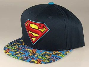DC Comics On Brim Superman Gorra Ajustable Whap Bam Krack ¡Nueva! - Imagen 1 de 5