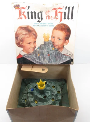 King of the Hill Schaper 1965 juego de acción de plástico en caja juguete no completo años 60 Foto 1 de 4