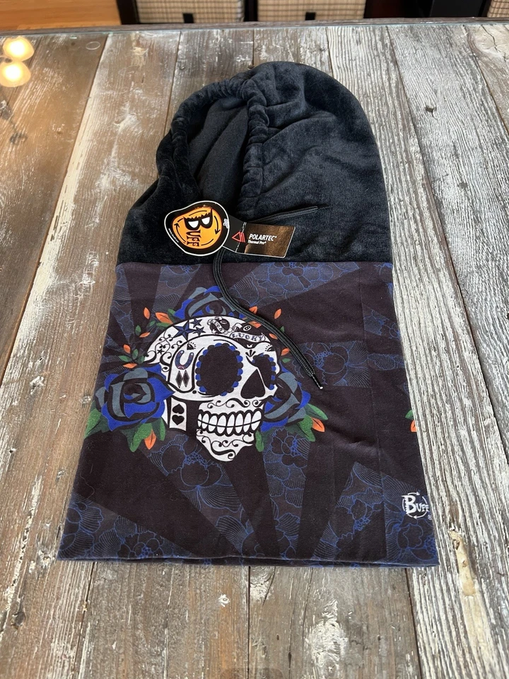 Buff EE. UU. Polar Polar Polar Lucky Sugar Skull Sudadera con Capucha Cuello Calentador Polartec Térmico Pro Foto 1 de 4