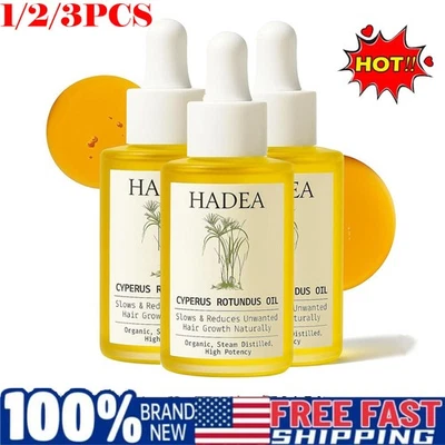 1-3X Aceite Cyperus Rotundus para Reducir el Crecimiento del Cabello, Inhibidor del Cabello 100% Orgánico NUEVO~ Foto 1 de 4